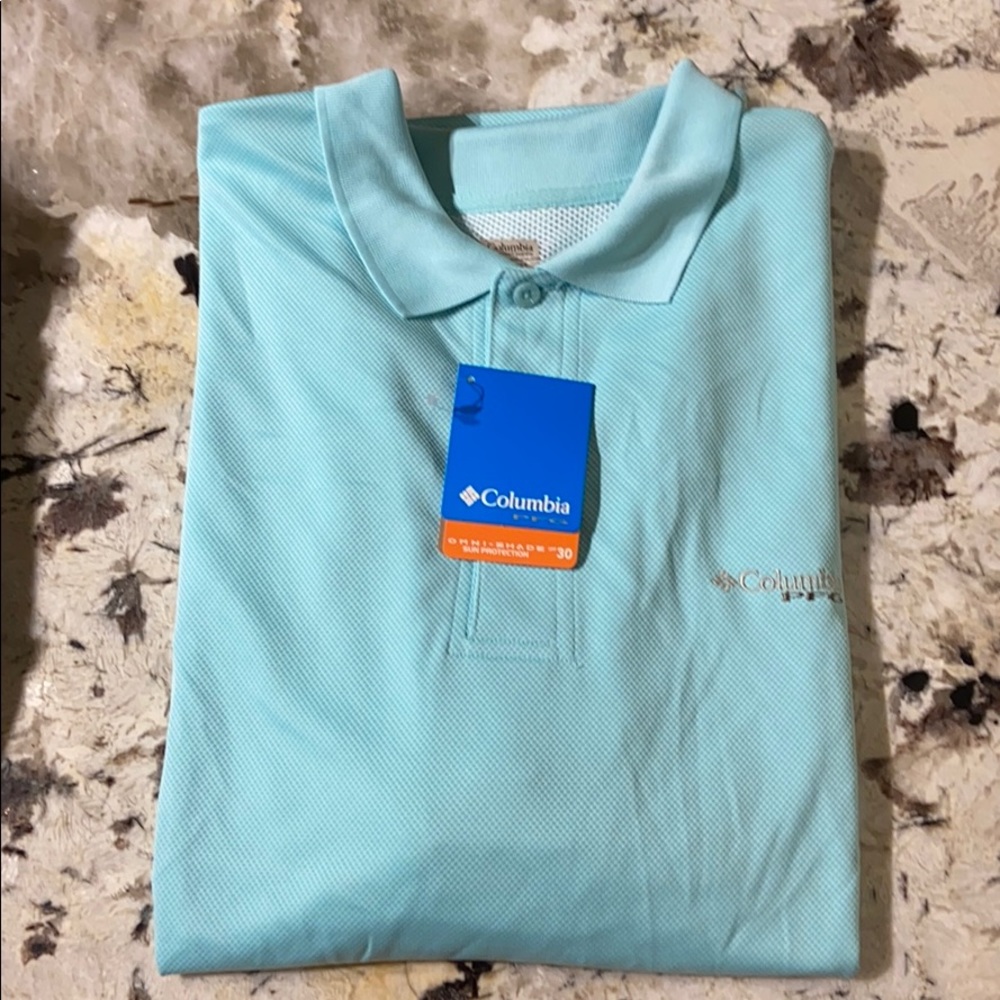 NWT Mens Columbia Perfect Cast Polo